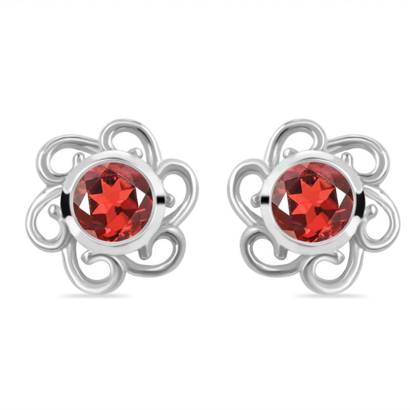 Garnet Stud Earring GAR-RDE-7.