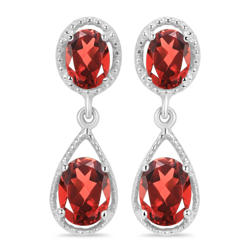 Garnet Earring GAR-RDE-73.