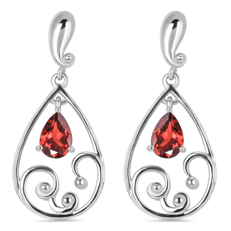 Garnet Earring GAR-RDE-76.