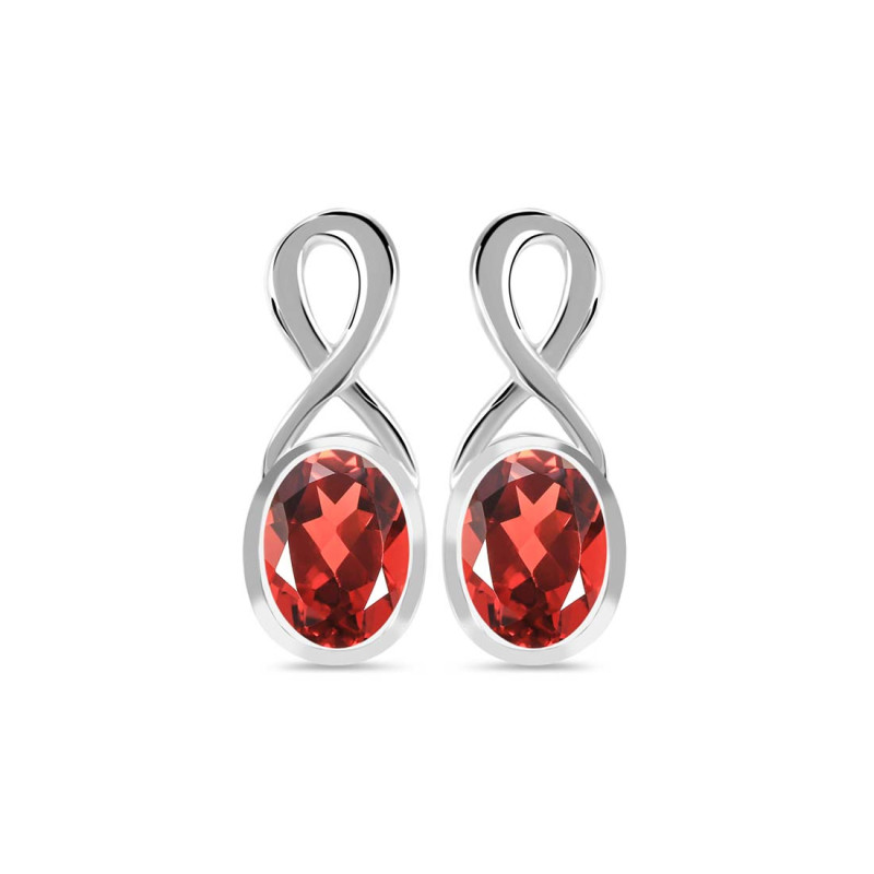 Garnet Stud Earring GAR-RDE-9.