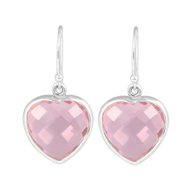 Pink Glass Earring-E GLS-3-1