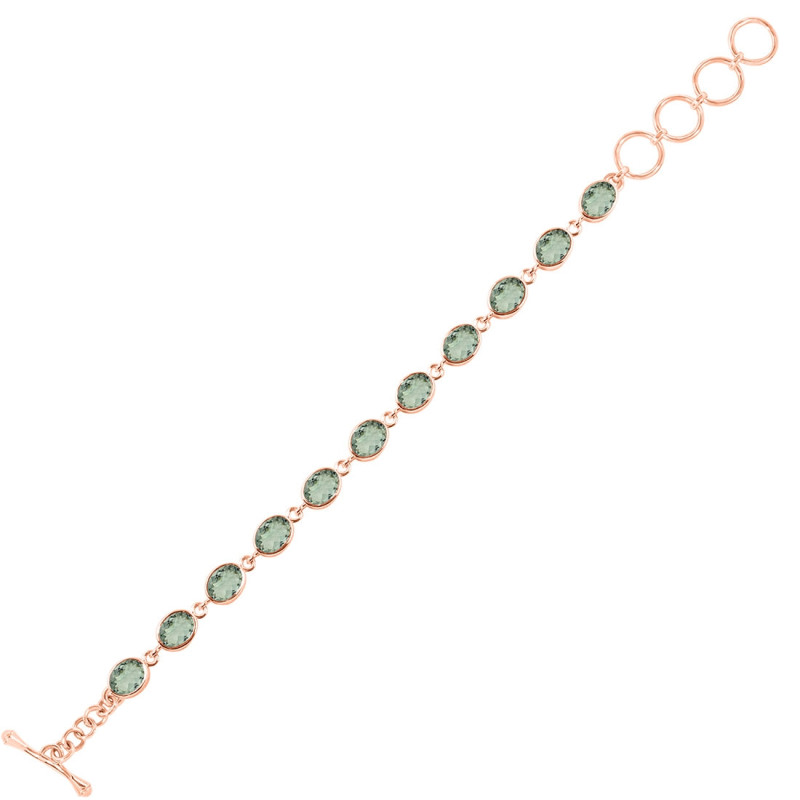 Green Amethyst Bracelet GRA-RDB-114-CUT.