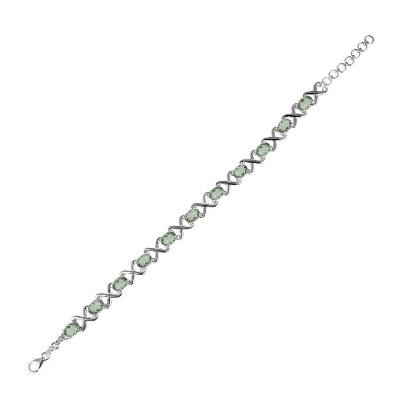 Green Amethyst Bracelet
