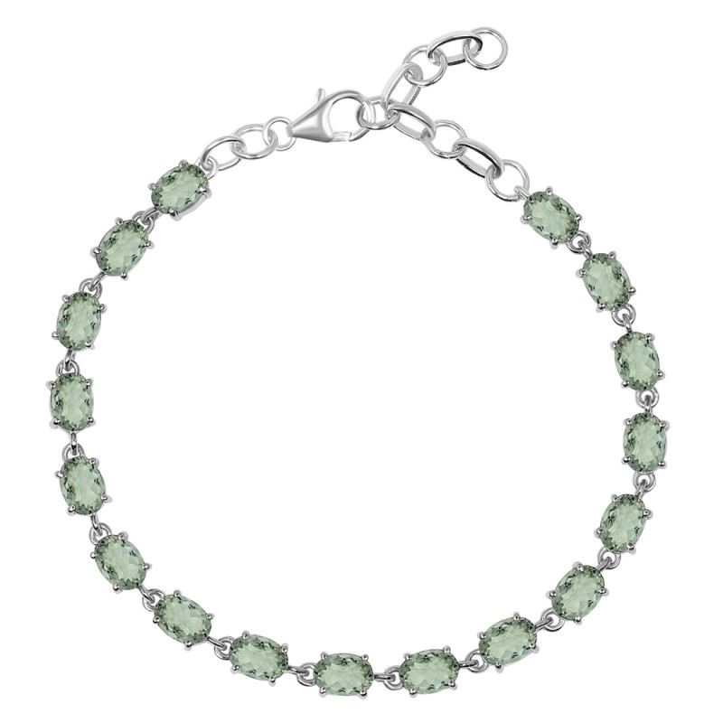 Green Amethyst Bracelet GRA-RDB-69-CUT.