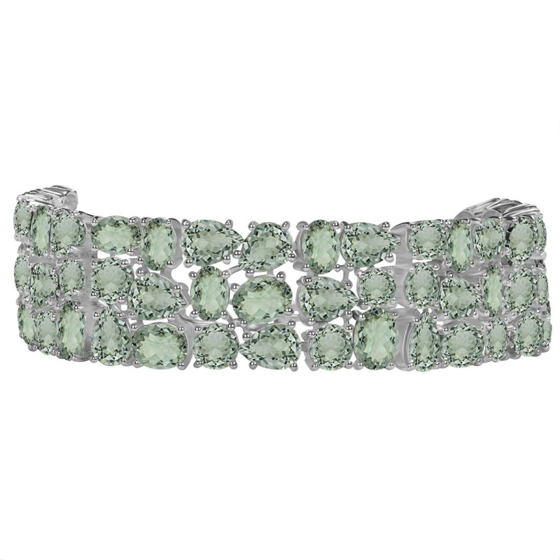 Green Amethyst Bracelet GRA-RDB-92-CUT.
