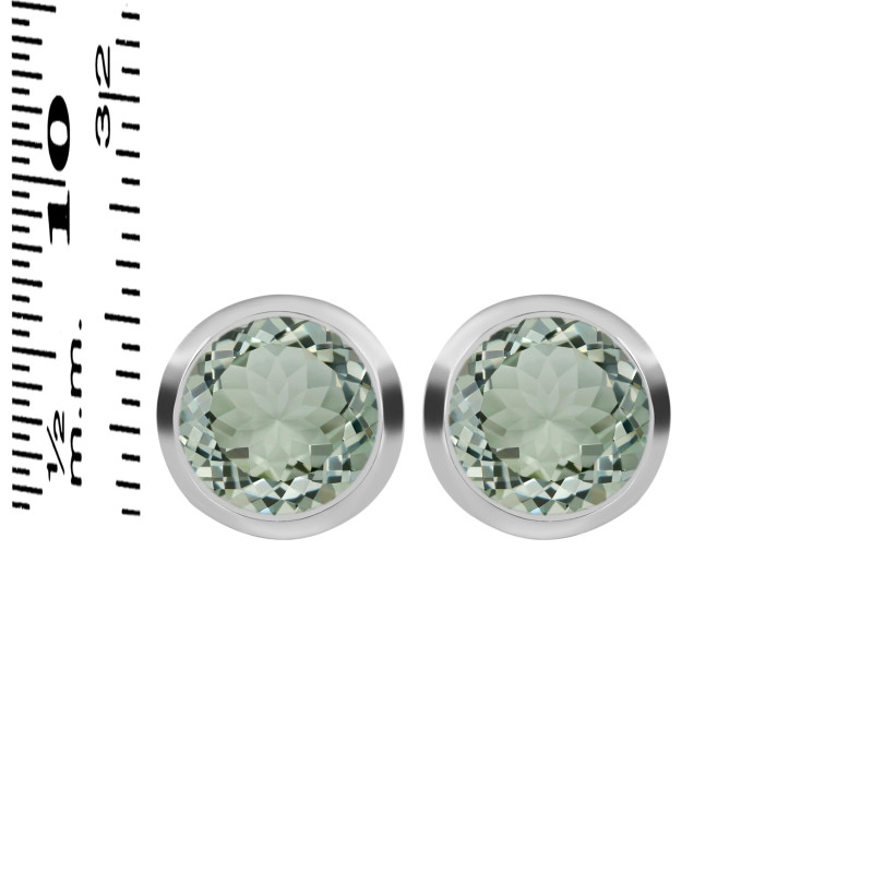 Green Amethyst Stud Earring GRA-RDE-1243.