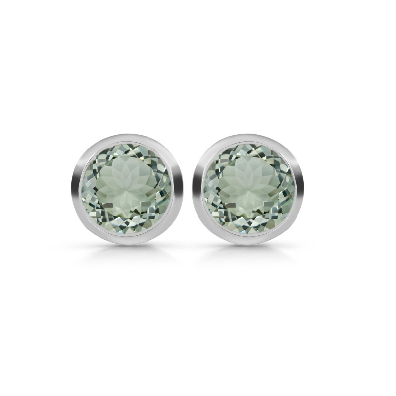 Green Amethyst Stud Earring GRA-RDE-1243.