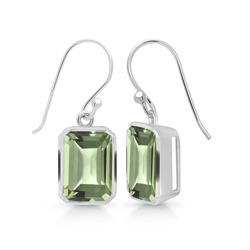 Green Amethyst Earring