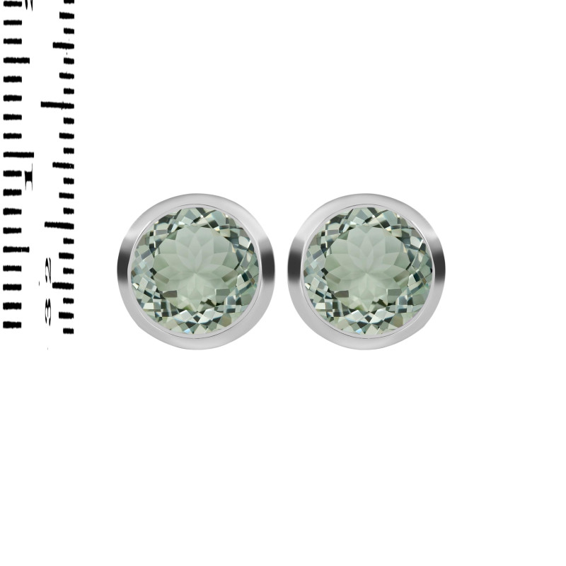 Green Amethyst Stud Earring GRA-RDE-1244.