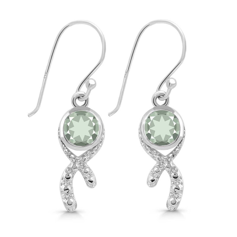 Green Amethyst Earring