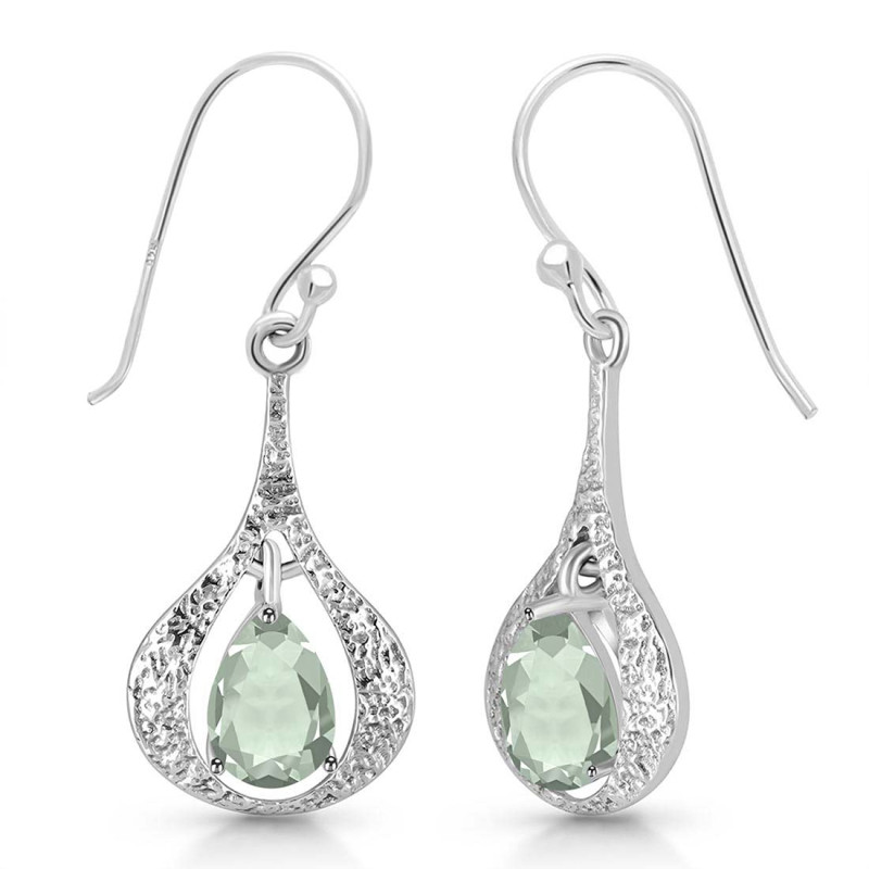 Green Amethyst Earring