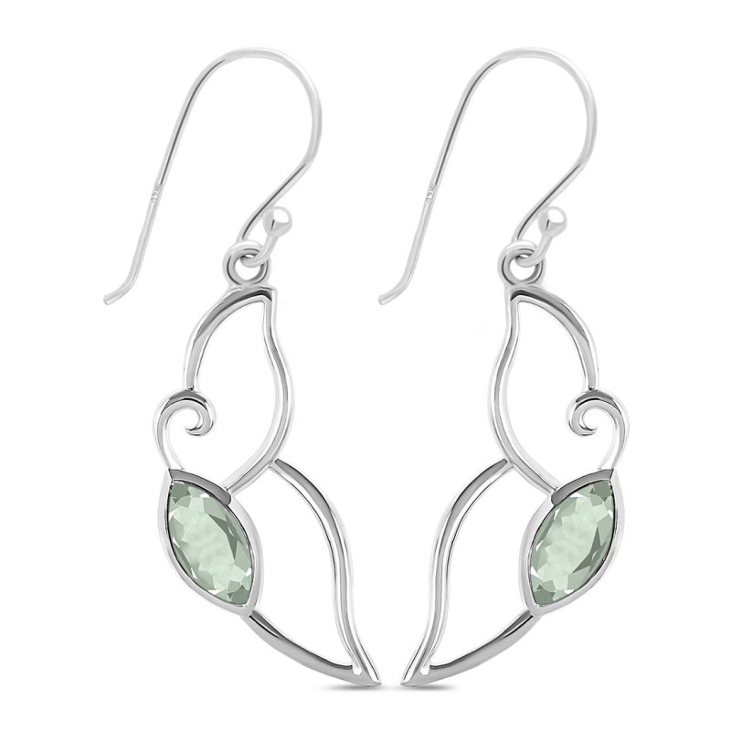 Green Amethyst Earring