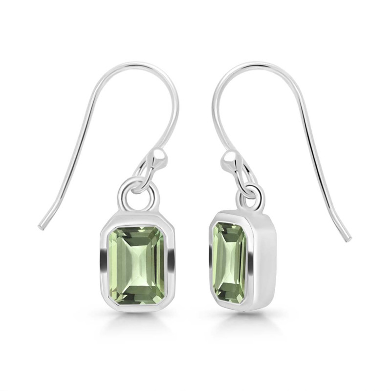 Green Amethyst Earring