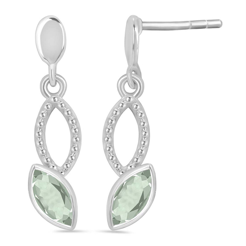 Green Amethyst Earring