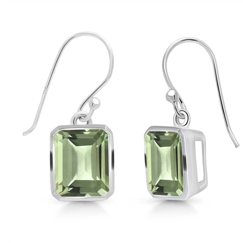 Green Amethyst Earring