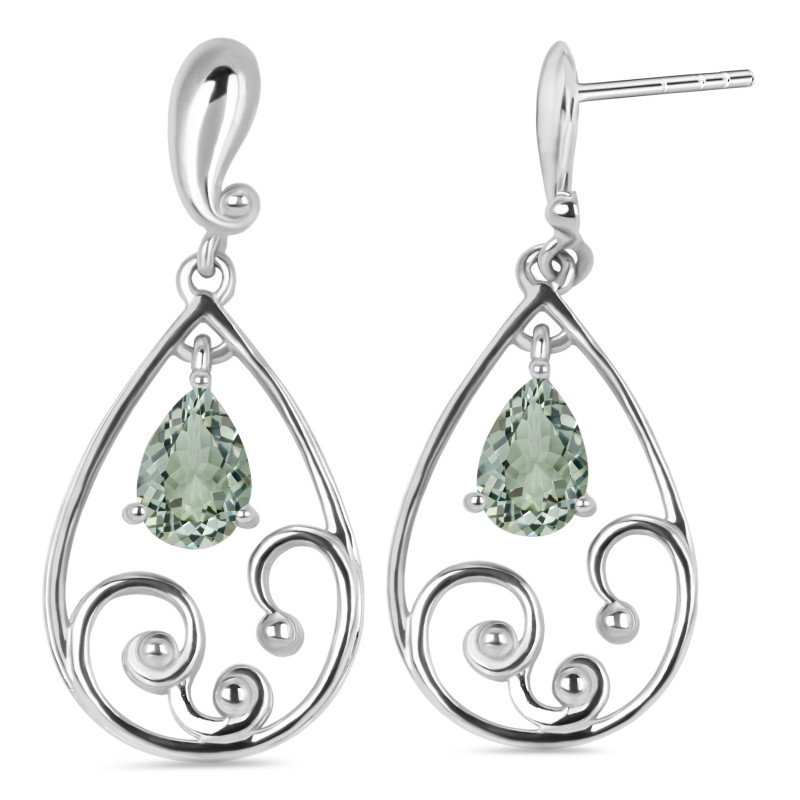 Green Amethyst Earring