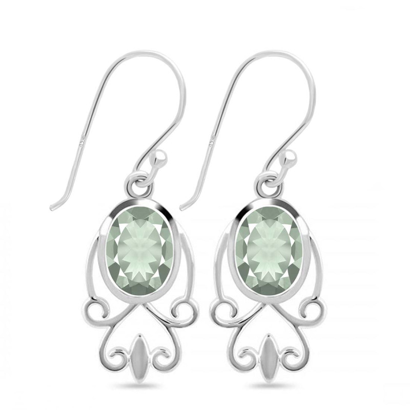 Green Amethyst Earring