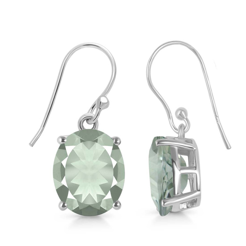 Green Amethyst Earring