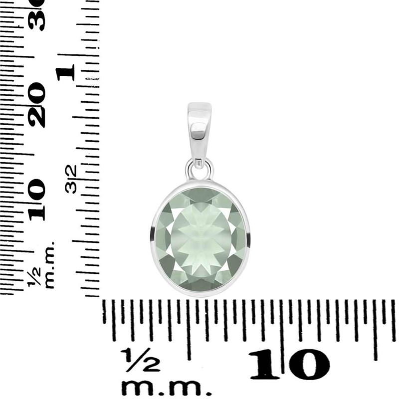 Green Amethyst Pendant GRA-RDP-737.