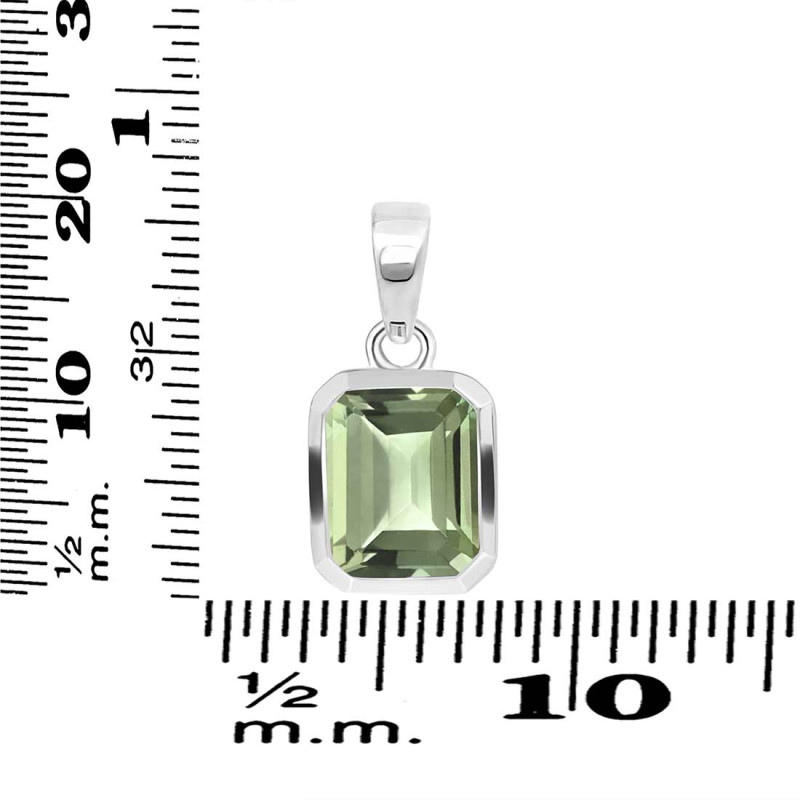 Green Amethyst Pendant GRA-RDP-738.