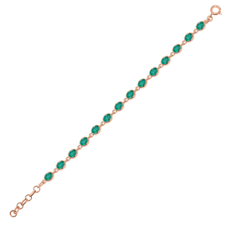 Green Onyx Bracelet GRO-RDB-113-CUT.