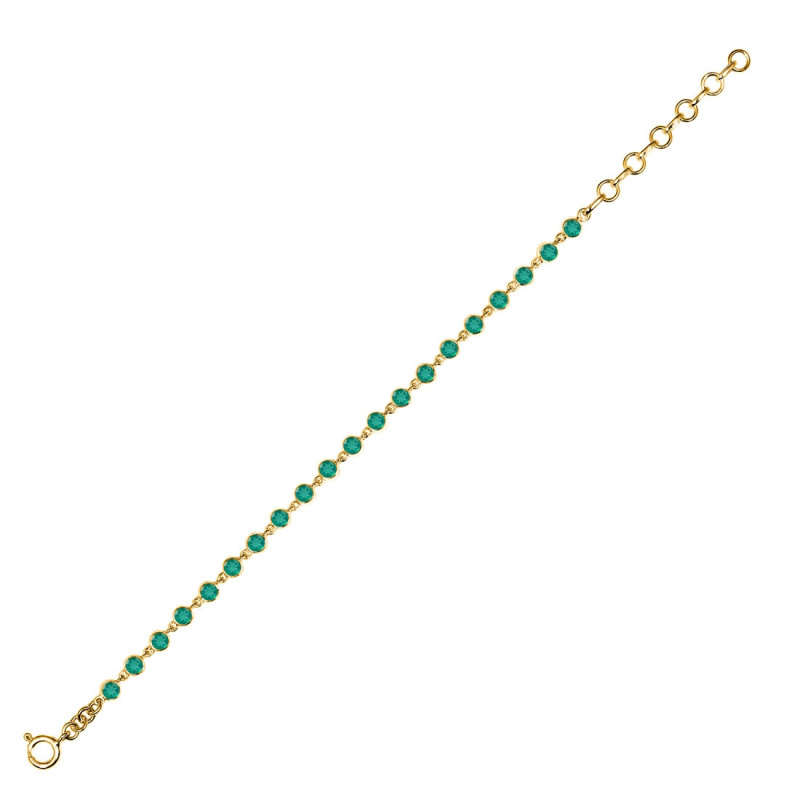 Green Onyx Bracelet GRO-RDB-116-CUT.