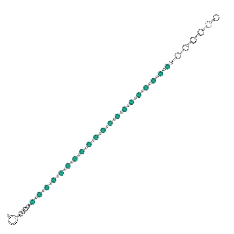 Green Onyx Bracelet GRO-RDB-116-CUT.