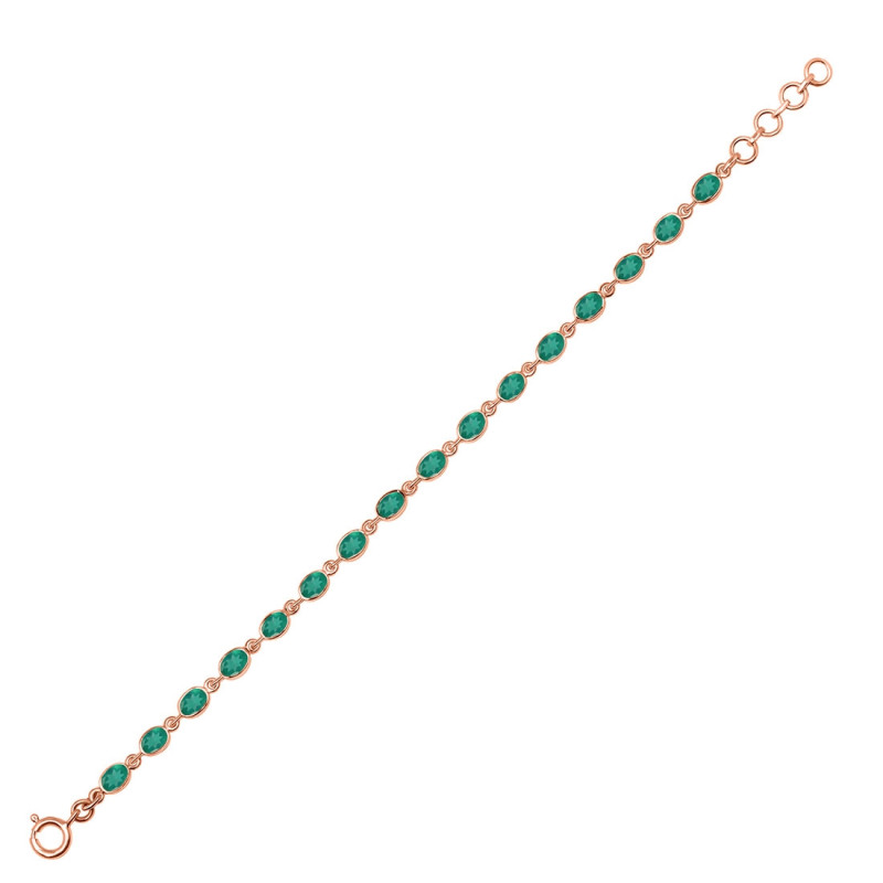 Green Onyx Bracelet GRO-RDB-117-CUT.