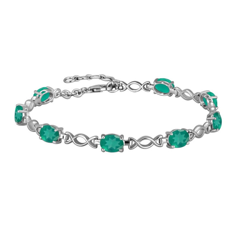 Green Onyx Bracelet GRO-RDB-3-A.