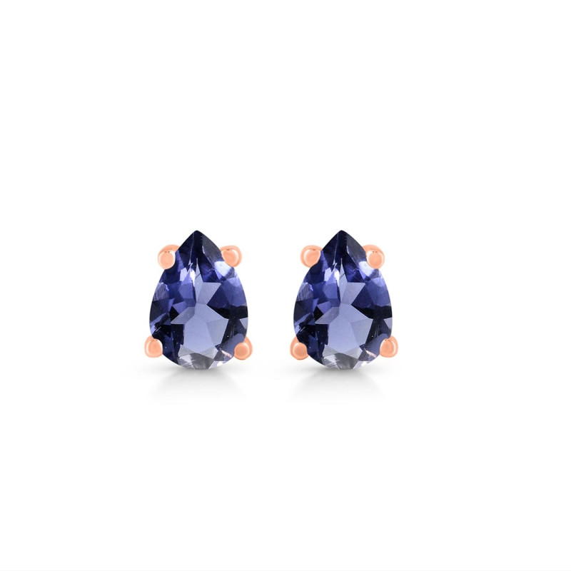 Iolite Stud Earring IOL-RDE-1174.