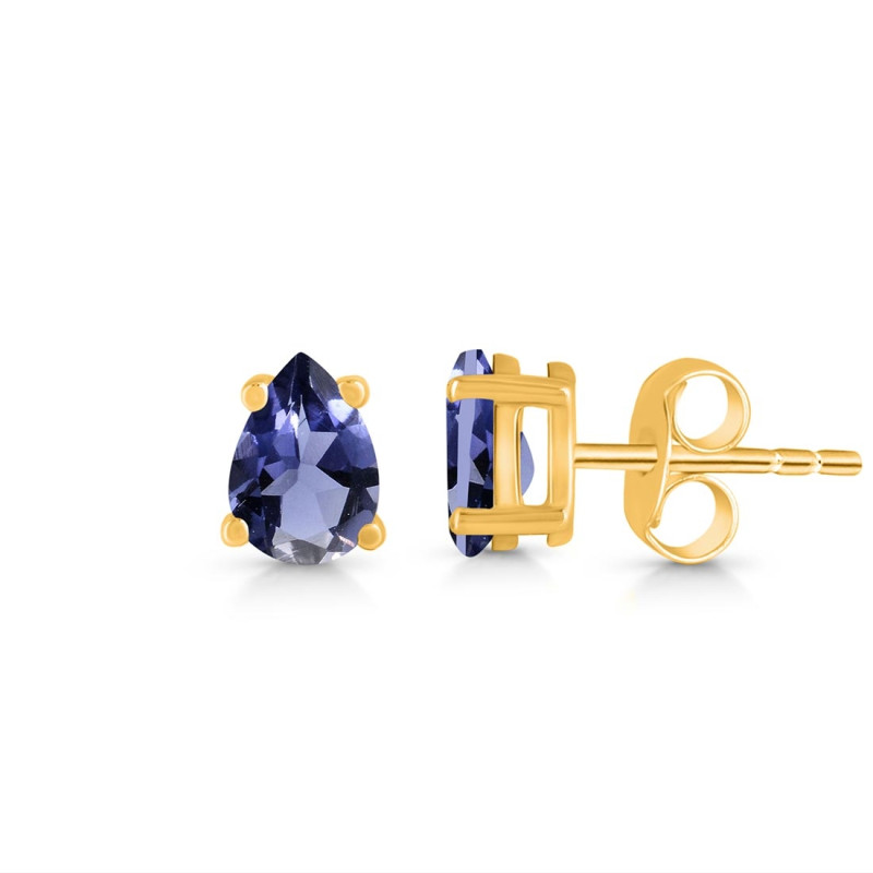 Iolite Stud Earring IOL-RDE-1174.