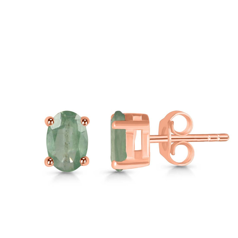 Kyanite (Green) Stud Earring KYN-RDE-1154-G.