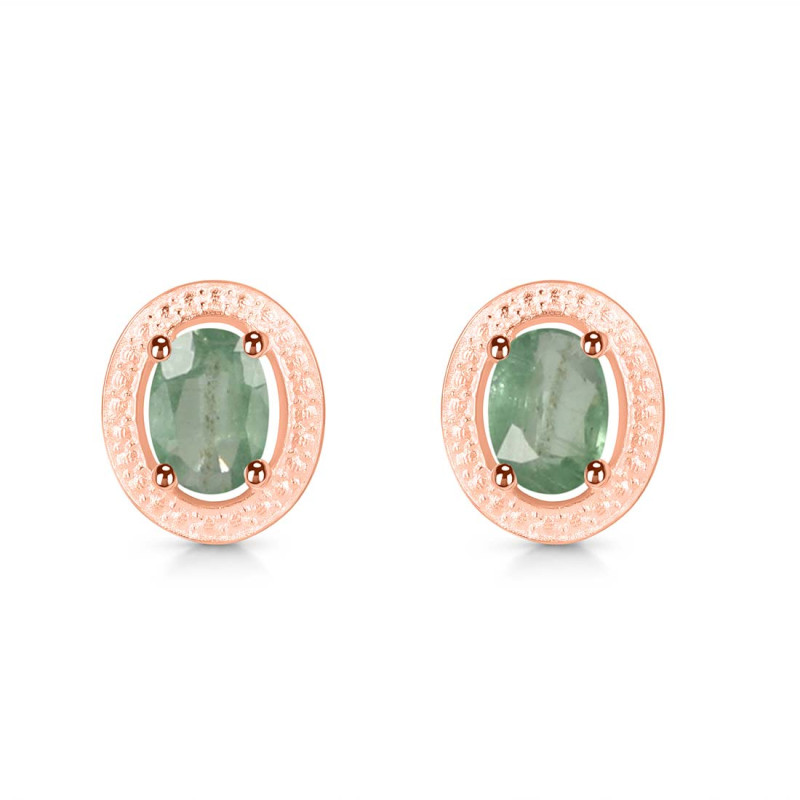 Kyanite (Green) Stud Earring KYN-RDE-35-G.