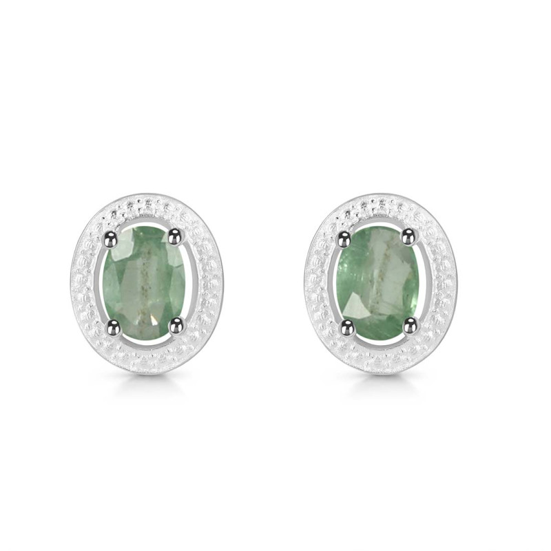 Kyanite (Green) Stud Earring KYN-RDE-35-G.