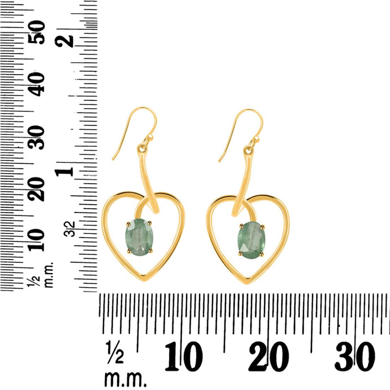 Kyanite (Green) Earring KYN-RDE-441-G.