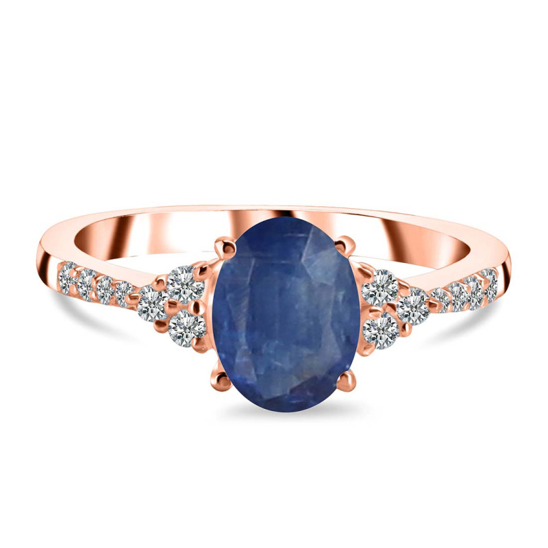 Kyanite & White Topaz Ring KYN-RDR-2219.