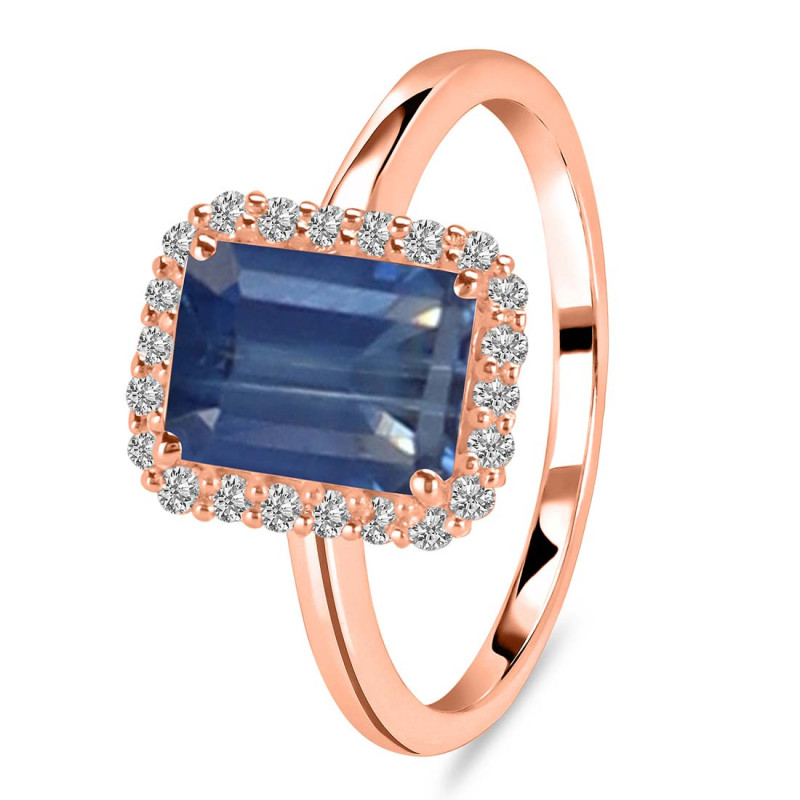 Kyanite & White Topaz Ring KYN-RDR-2302.