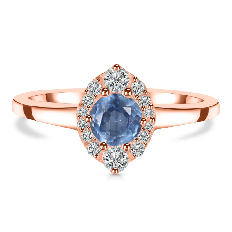 Kyanite & White Topaz Ring KYN-RDR-2504.