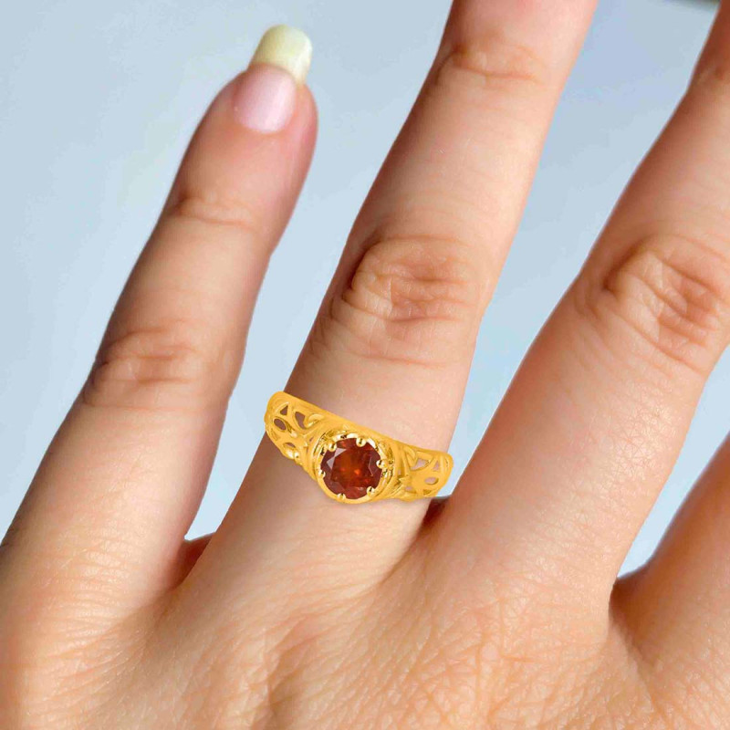 Kyanite (Orange) Ring KYN-RDR-363-O.