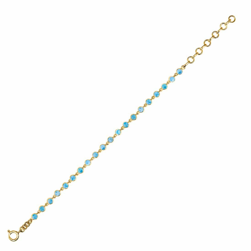 Larimar Bracelet LAR-RDB-116-CAB.