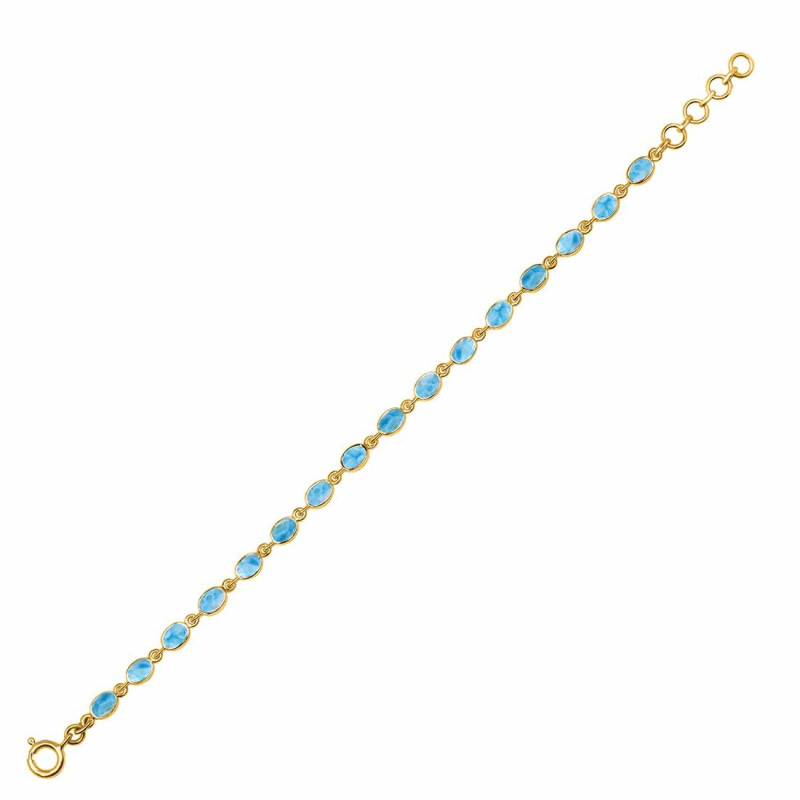 Larimar Bracelet LAR-RDB-117-CAB.