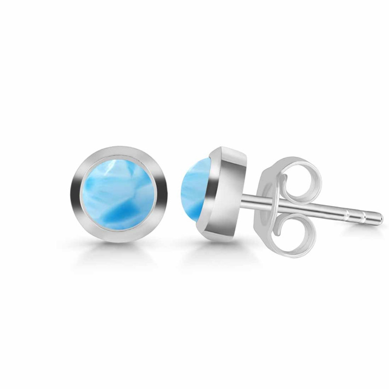 Larimar Stud Earring