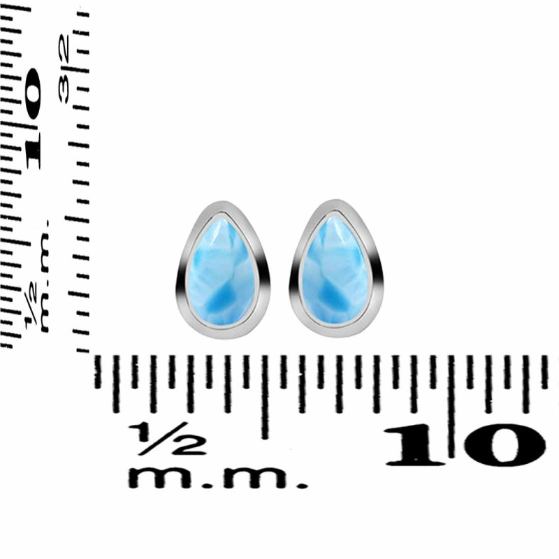 Larimar Stud Earring LAR-RDE-1106.