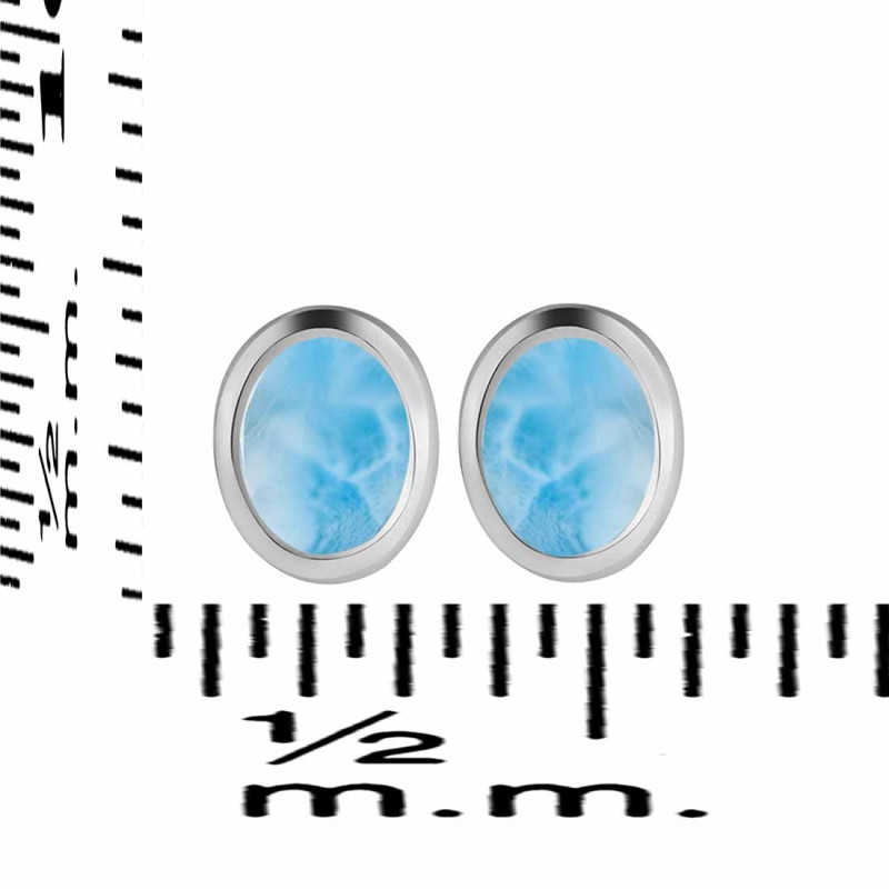 Larimar Stud Earring LAR-RDE-1107.