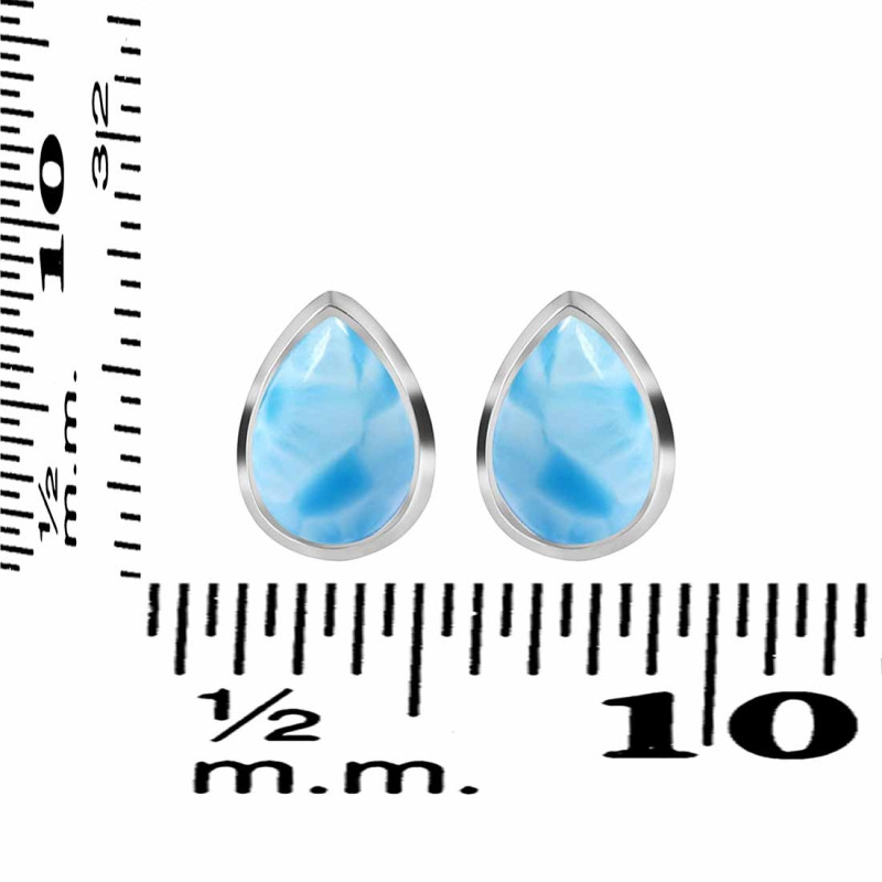 Larimar Stud Earring LAR-RDE-1110.