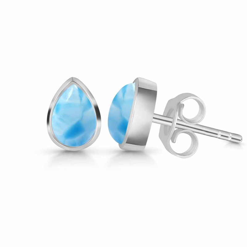 Larimar Stud Earring