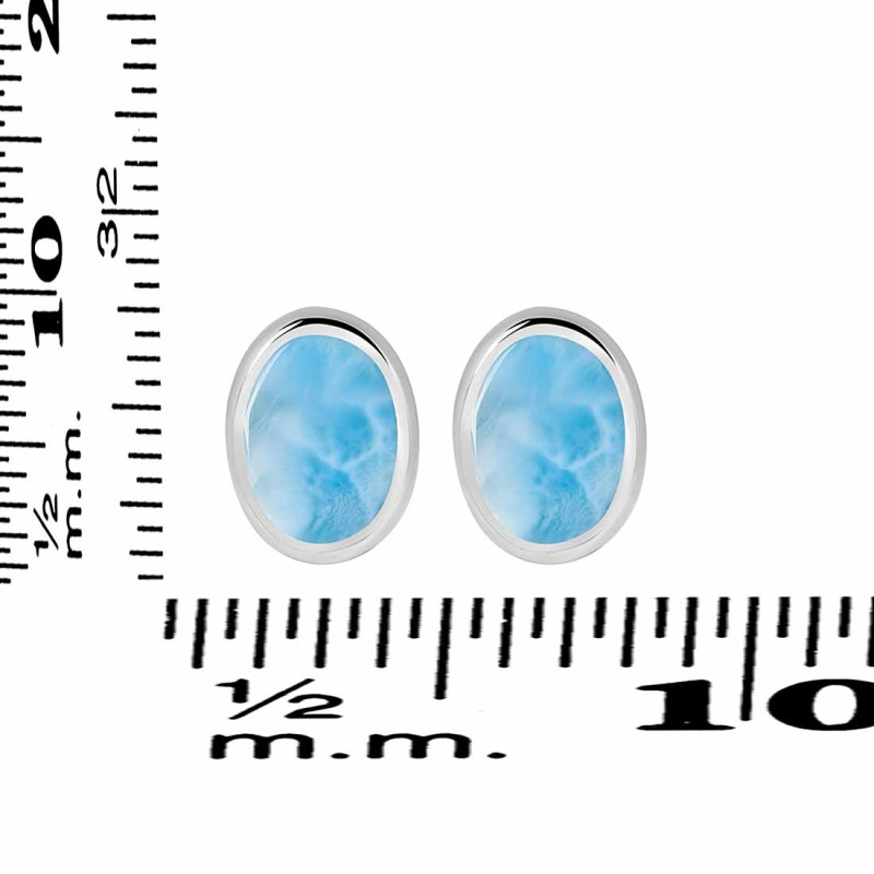 Larimar Stud Earring LAR-RDE-1113.