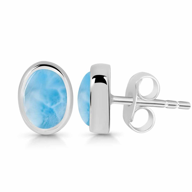 Larimar Stud Earring
