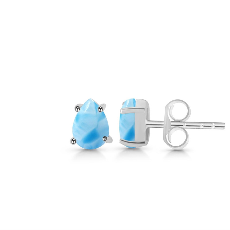 Larimar Stud Earring