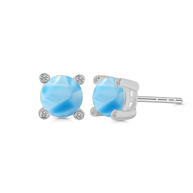Larimar Stud Earring